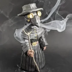 Halloween Plague Doctor Incense Burner Mr. Mini Crow Decompresses The Incense Burner Home Mr. Crow Incense Burner Statue