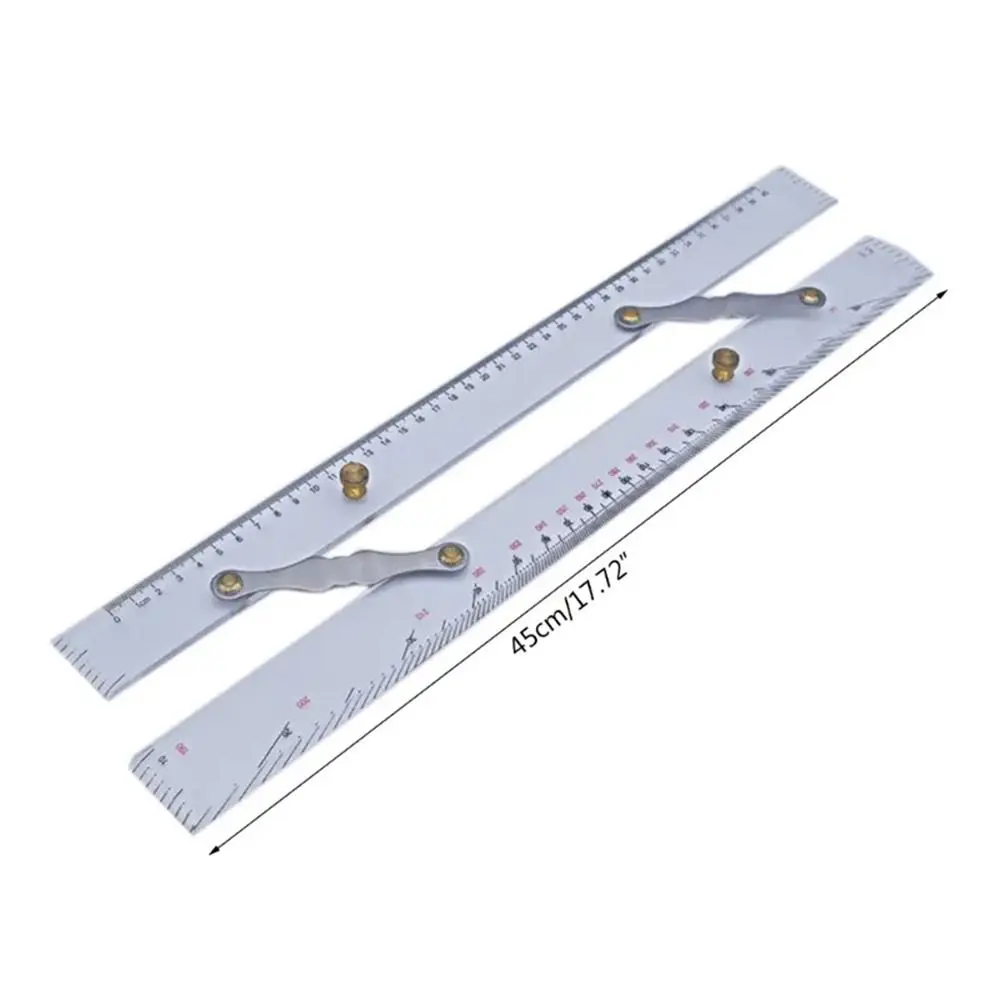 Marine Navigation GPS Plotter Parallel Ruler Nautical Navigation Parallel Ruler for Boat Sea Chart Measuring Divider