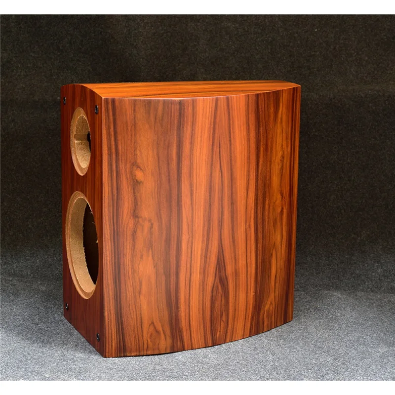 K-003เอวกลองรูปร่าง6.5นิ้ว Bookshelf Speaker Empty ตู้เอวกลอง Rosewood Veneer ลำโพงที่เหมาะสม Sounddesign