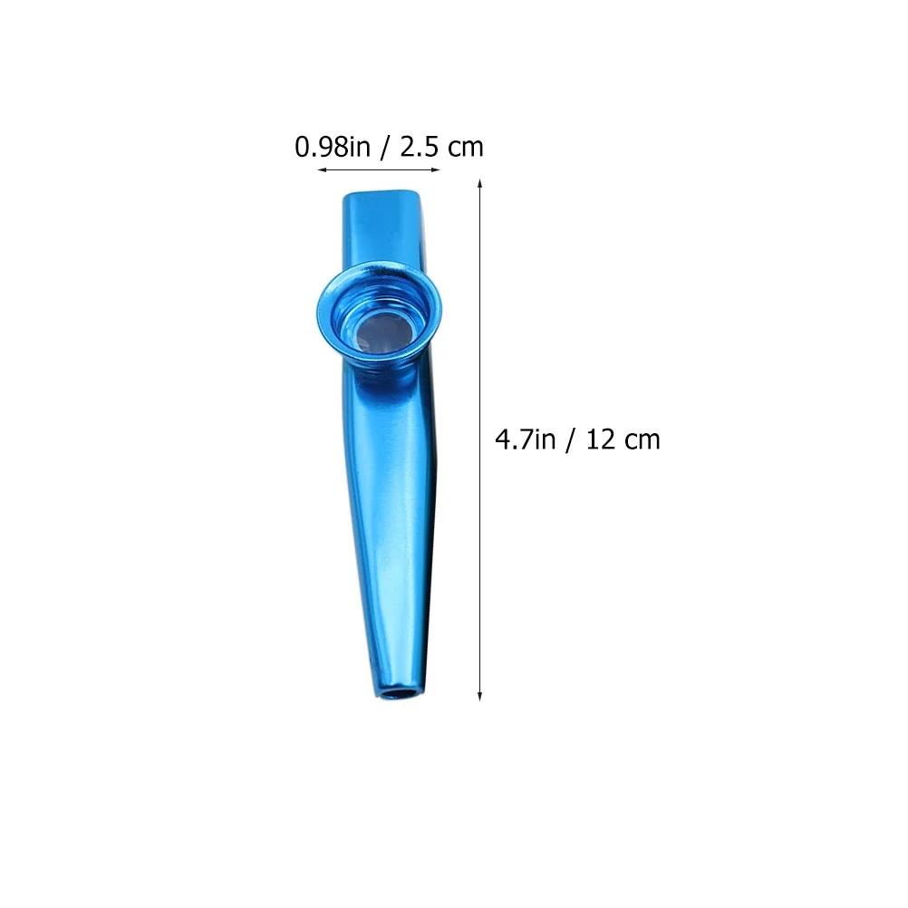 6-teiliges Kazoo-Musikinstrument aus Metall für Kinder, Flöte aus Aluminiumlegierung, Kazoos-Begleitung