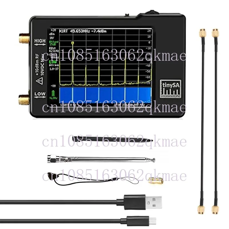 

2.8-Inch Spectrum Analyzer Tinysa. Low Frequency Range: 100-350Mhz High 240-960Mhz