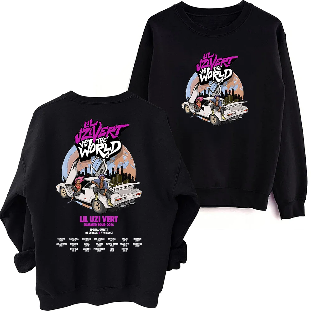 

Lil Uzi Vert Tour Sweatshirt Oversized Harajuku Round Neck Long Sleeve Sweatshirts Music Tour Fans