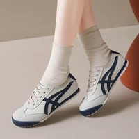 Baskets de sport rétro pour femmes, à lacets, rayées, légères, à semelle souple, décontractées, pour la marche quotidienne, chaussures tendance. 6