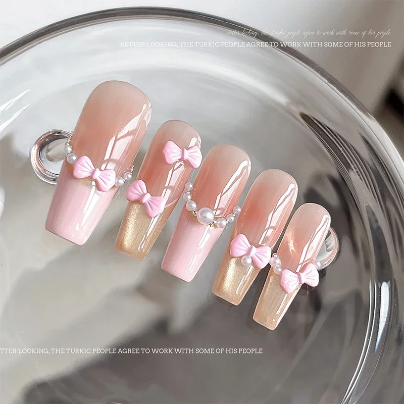 5 قطع 3D الانحناء التعادل مسمار الفن سحر، الفاخرة 3D سبائك Bowknot الراين، مسمار الزينة الملحقات