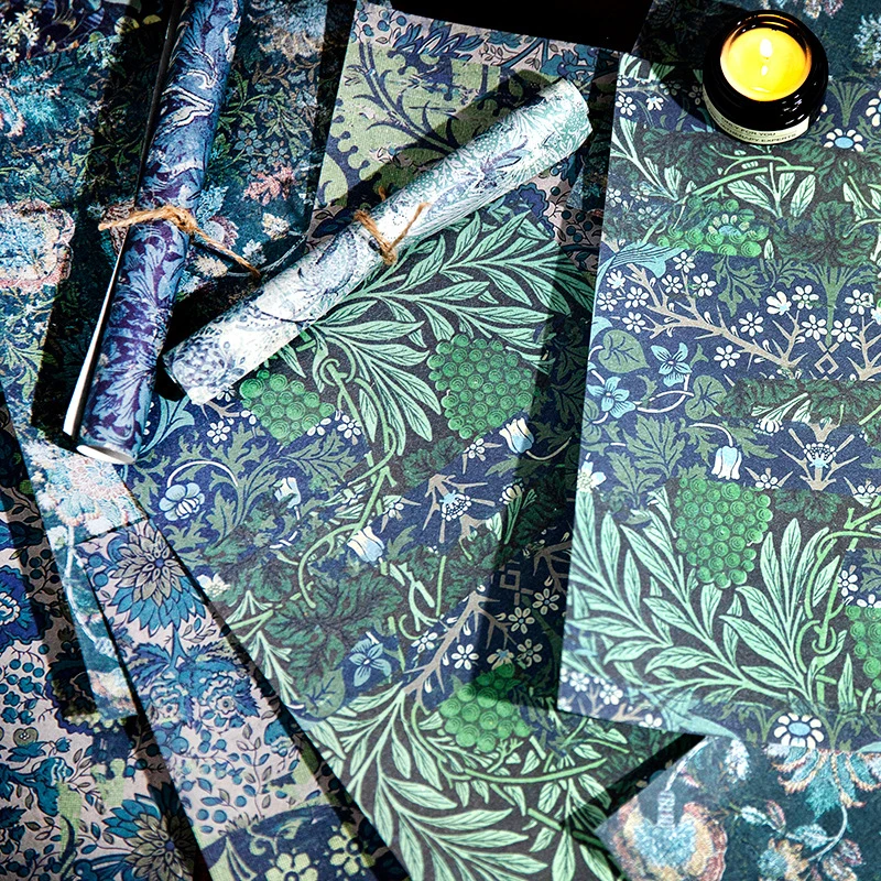 20Pcs/lot Large Size Vintage Material Paper DIY Journal Collage Decor Paper Scrapbook Retro Base Paper
