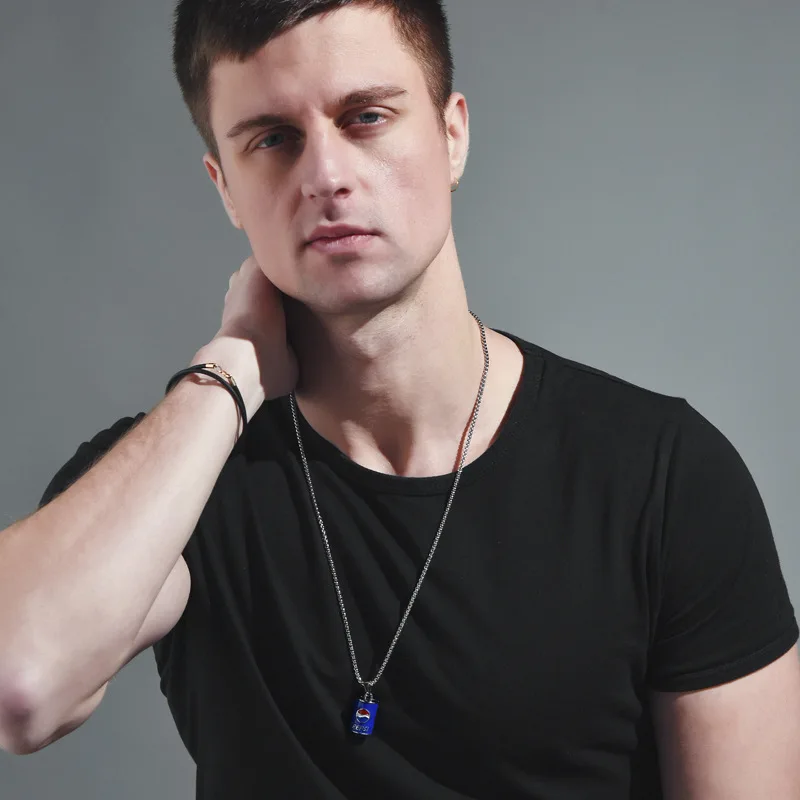 قلادة بيبسي المسطحة، إكسسوار رقبة زجاجة المشروبات للرجال والنساء، قلادة شخصية هيب هوب ديسكو