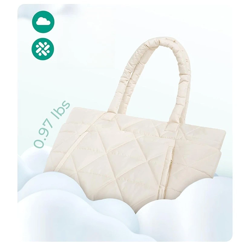 

Ladies' diamond tote bag, large capacity lightweight handbag, high-end and fashionable shoulder bag with compartments