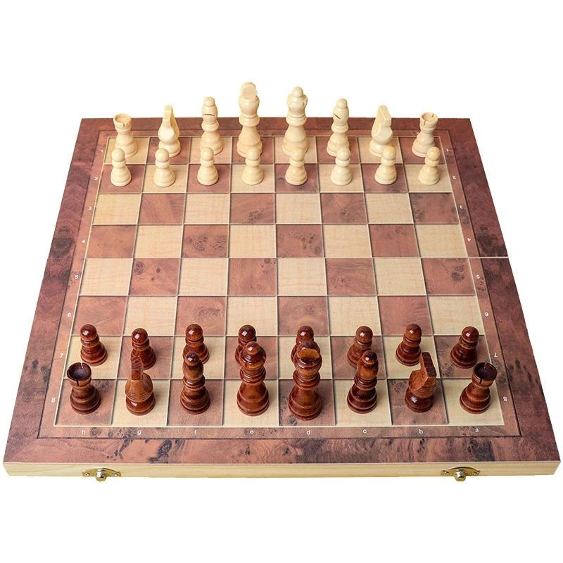 International Chess 3-in-1 Wooden Chess Convenient For Storing And Carrying Chess Pieces Onvenient And Elegant Wooden Chess