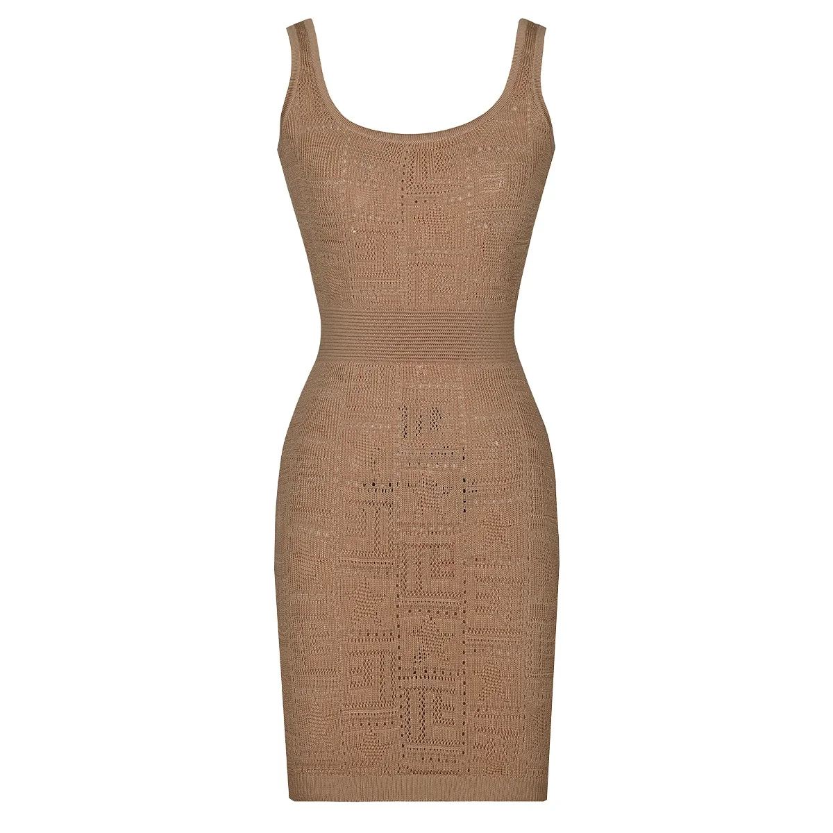Fashion Elastic Knit Texture Round Neck Cardigan Slim Suspender Dress Women Two Piece Set Outfit