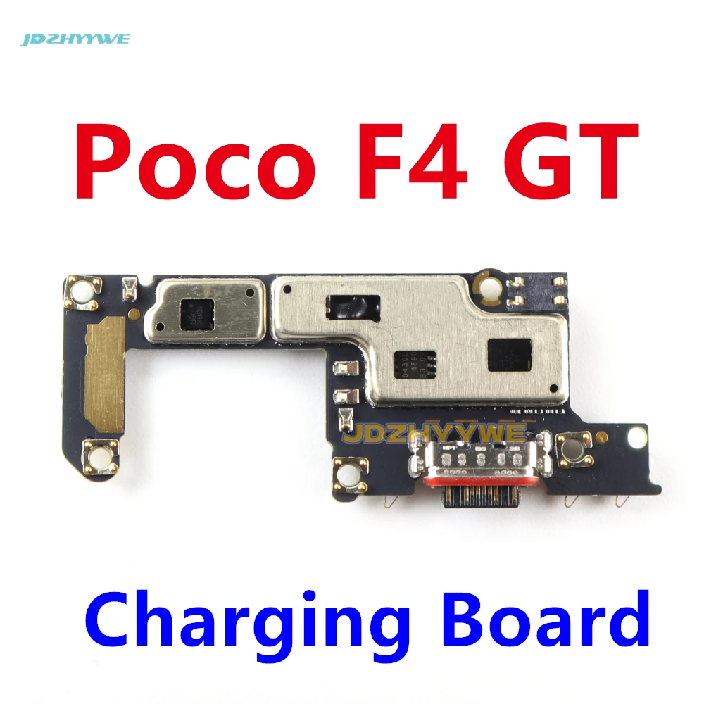 For Xiaomi Mi POCO F4 GT USB Charging Dock Microphone Tail Plug Board Mainboard Display LCD Flex Cable Replacement Parts