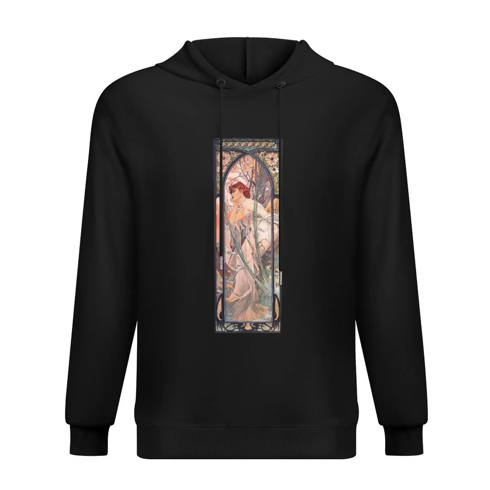 

Evening Reverie Alphonse Mucha Rêverie du Soir Hoodie hooded shirt anime clothing hoodie streetwear