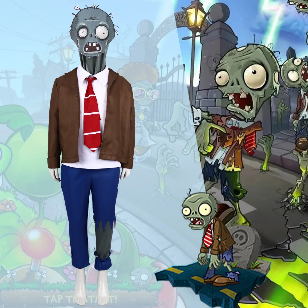 

Детский костюм для косплея, наряд для выступления на сцене, Хэллоуин, тема зомби, распродажа растений, зомби, событие