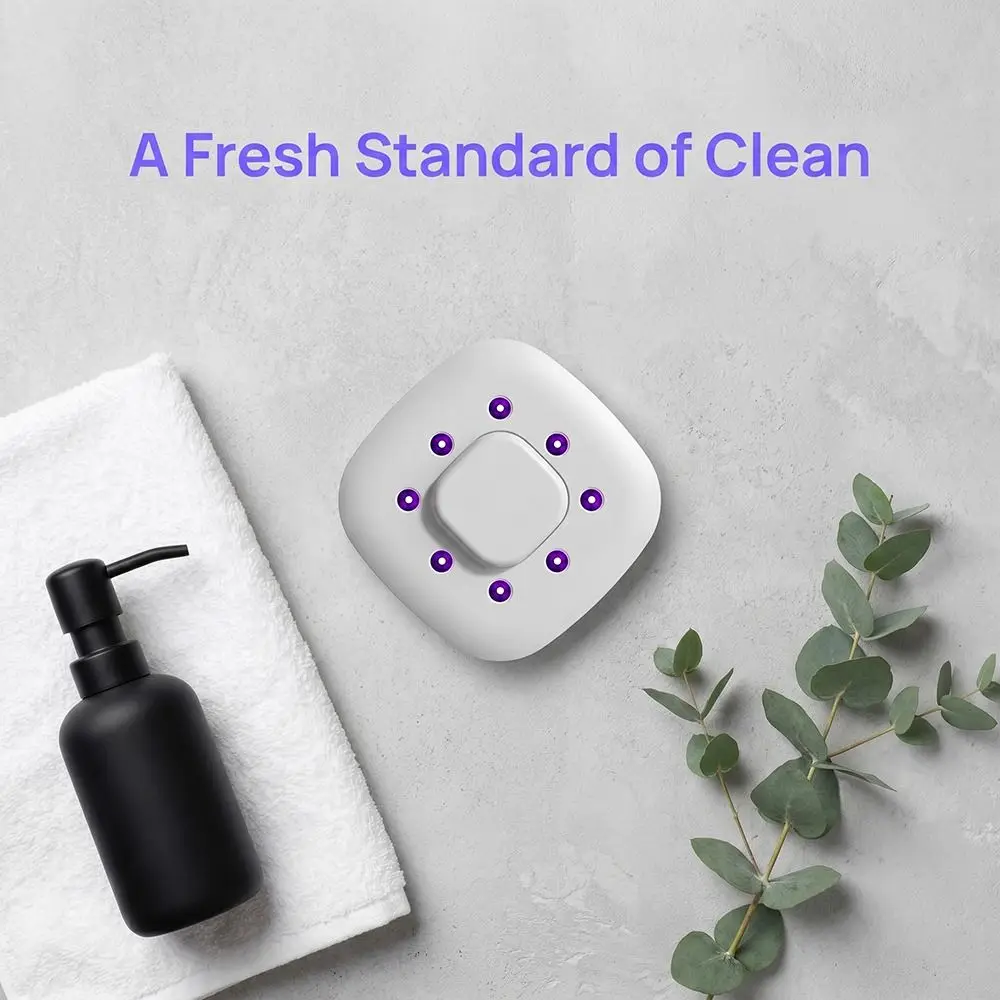 White Ultraviolet Sanitizer Lamp Waterproof Multi Purpose Toilet UV Lamp Rechargeable Plastic Toilet Disinfection Lamp
