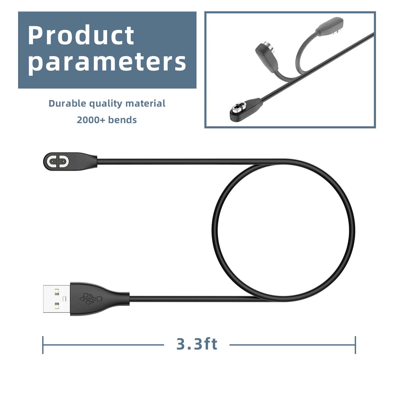 Ersatzladegerät passend für Shokz-Kopfhörer S810/S803/AS800/AS650/AS660/AS661/AS811/OpenRun Pro/ASC100SG USB-Headset-Ladung