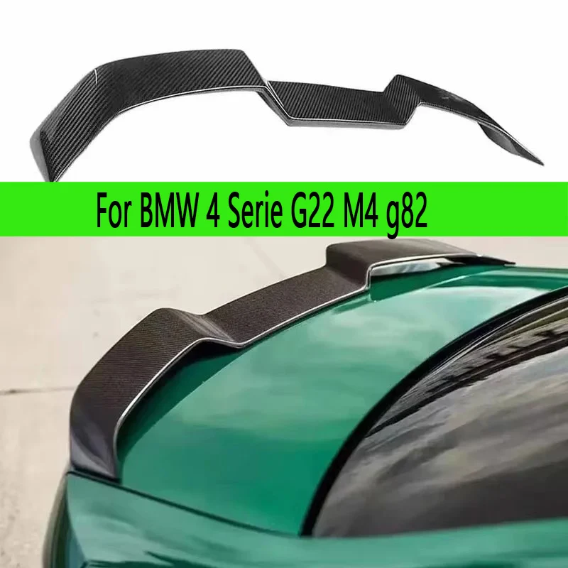 

Для BMW 4 серии G22 M4 g82 Хвостовые плавники из углеродного волокна Задний спойлер Утконос Автомобильное крыло Модернизация заднего крыла Комплект кузова автозапчастей
