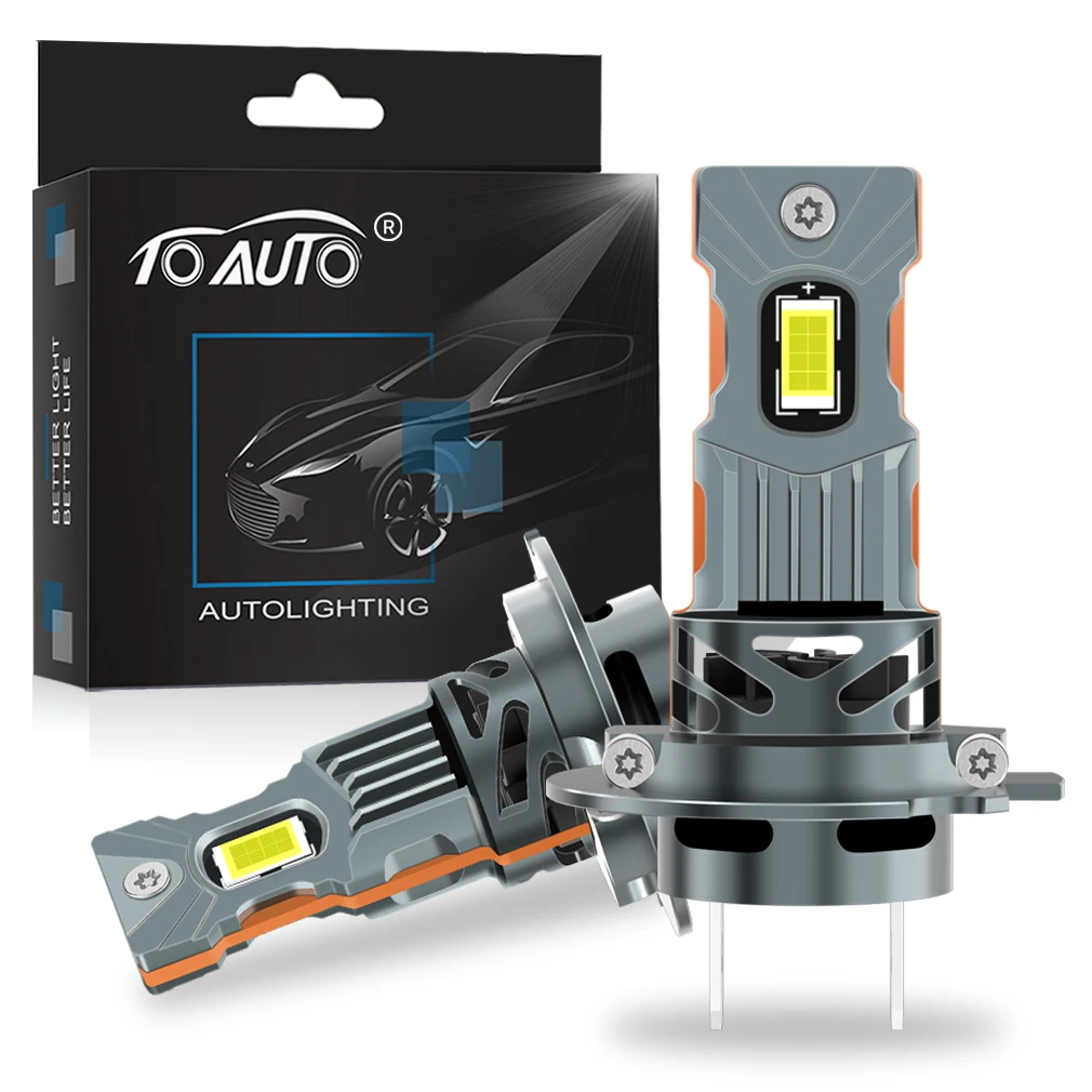 TOAUTO H7 LED faro de coche 30000LM H1 H3 H4 LED H11 9005 HB3 9006 HB4 bombilla de faro Led para conducción lámpara para correr 6500K 12V