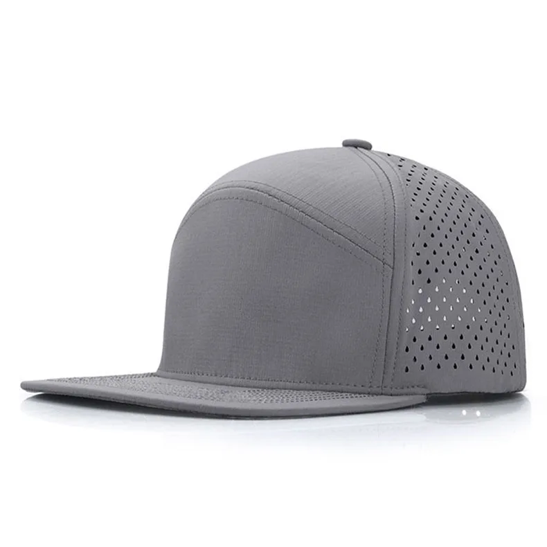 Individuell besticktes Logo, 6-Panel-Snapback-Cap, atmungsaktive Baumwolle, für Herren und Damen, atmungsaktive Outdoor-Baseballkappe, Hip-Hop-Mütze – Detail 12