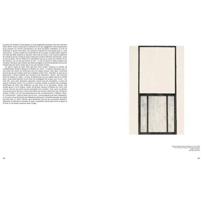 Ellsworth Kelly  Windows  Fenetres Serges Lasvignes Editions Cahiers DArt 9782851173058 Book
