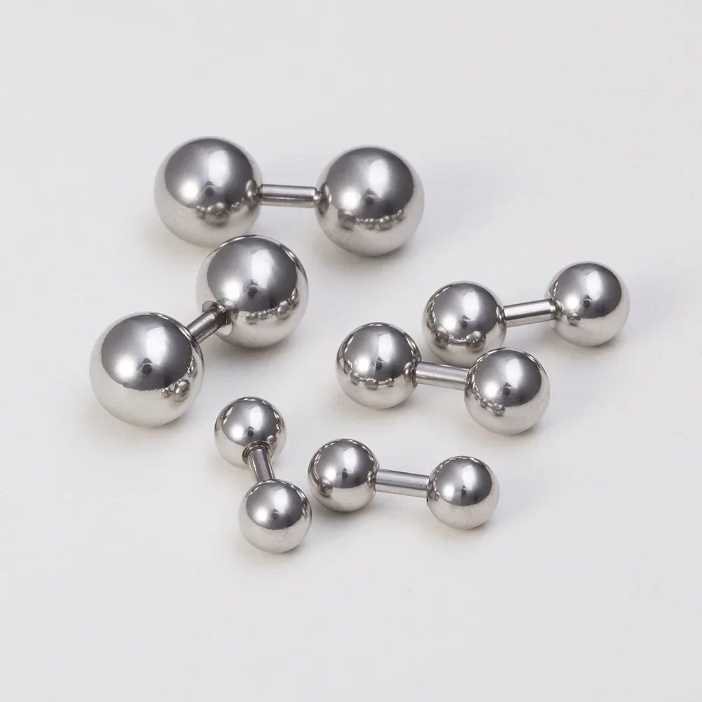 3Pcs 5/6/8mm Ball Helix Conch Cartilage Barbell Earring for Unisex Surgical Steel PA Sexy Piercings Jewelry