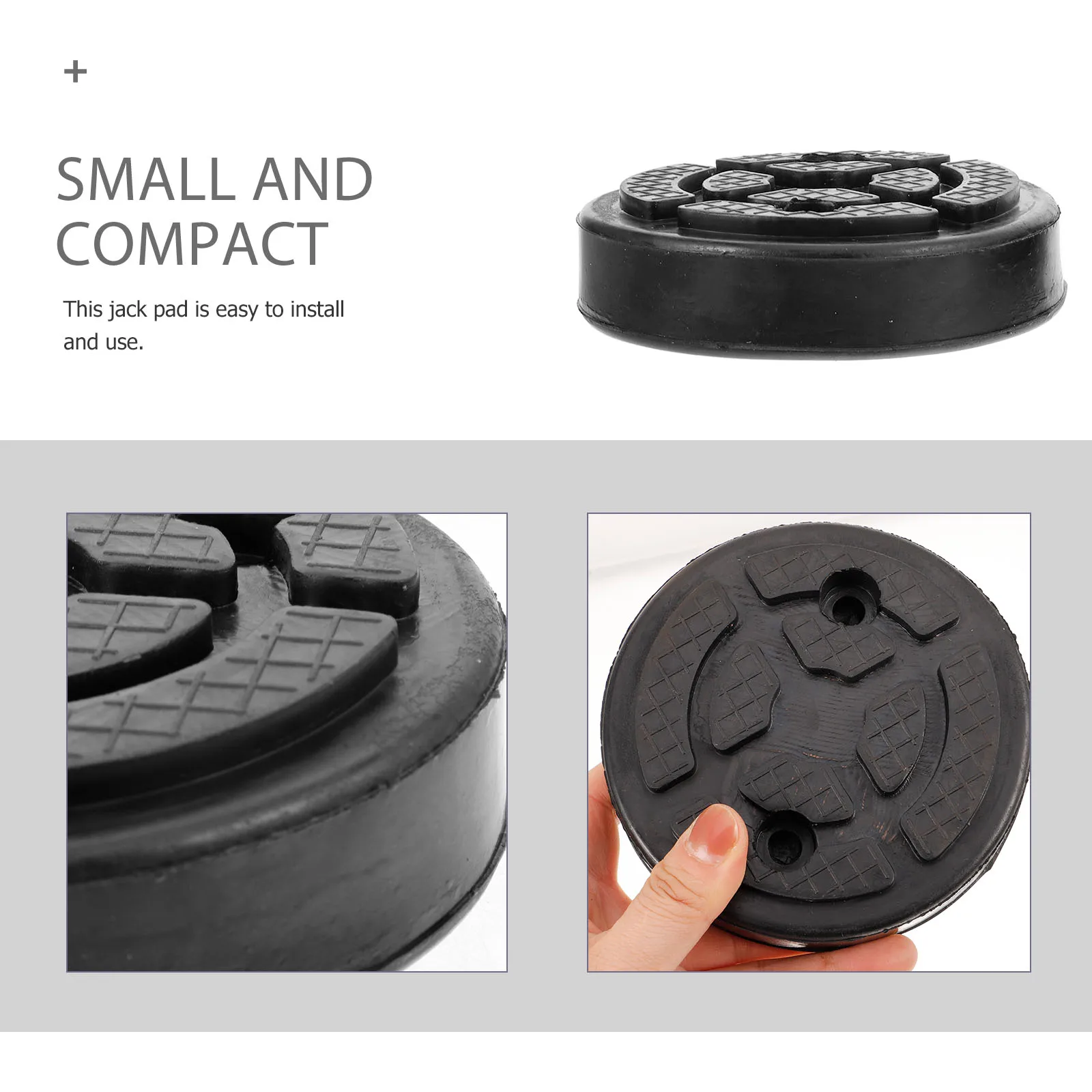 

4 Pcs Round Rubber Pad Jack for Floor Auto Jacking Lift Pads Automotive Tray Mat Car Lifting