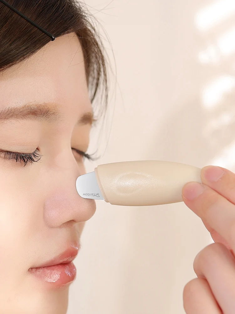 مكشطة الرؤوس السوداء الرقيقة Brainbow 0.5 مم مع غطاء أداة تنظيف المسام لإزالة حب الشباب للعناية بالبشرة والتنظيف العميق