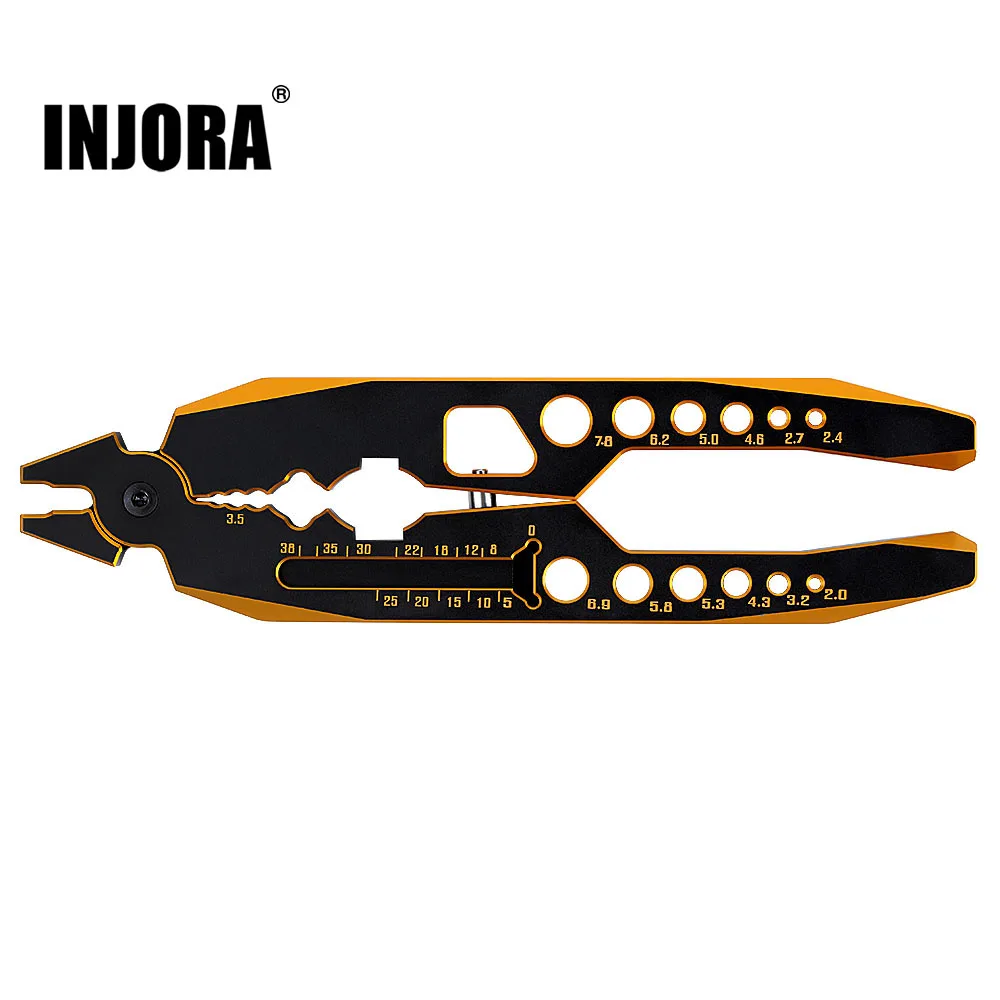 INJORA Shock Shaft Ball End Multi-Function Pliers Repair Assembly Clamp Tools For 1/10 1/8 RC Model Car