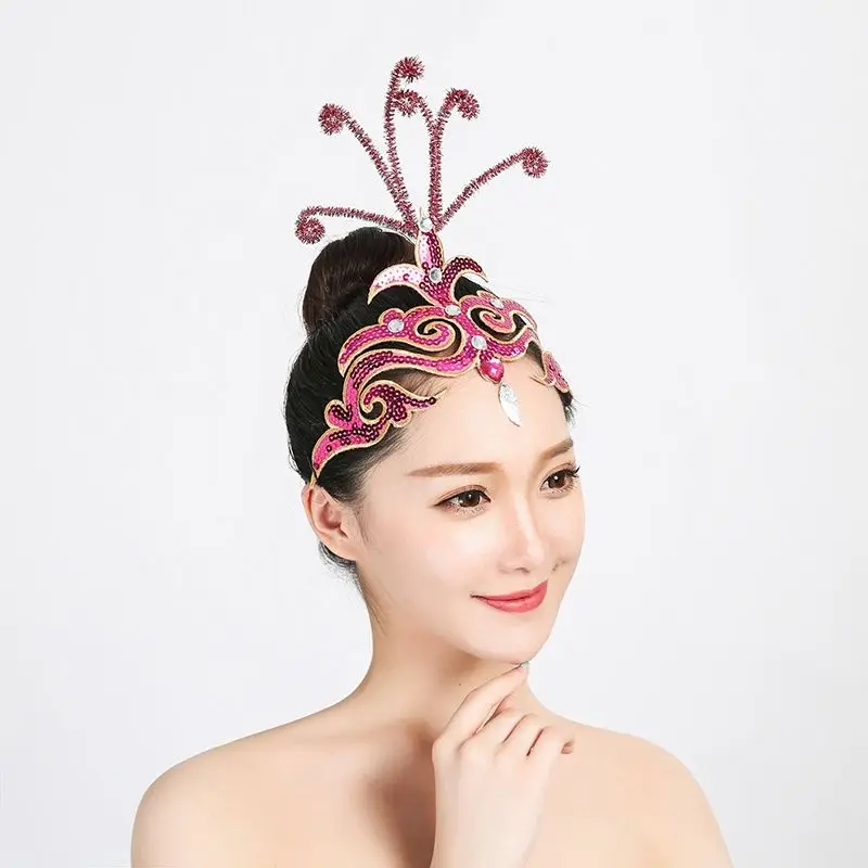 Posticci per danza glitterati: fermagli per capelli scintillanti per spettacoli teatrali e spettacoli di danza moderna