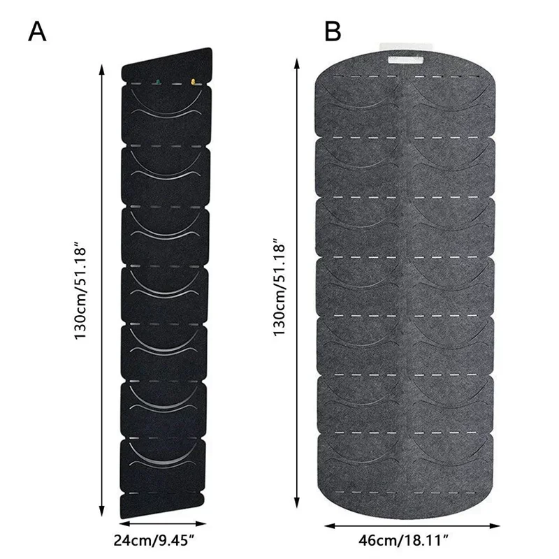 Organizadores de chapéu pendurados para boné de beisebol, suporte de armazenamento de feltro para armário de quarto, economia de espaço, porta de parede, rack de armazenamento de feltro