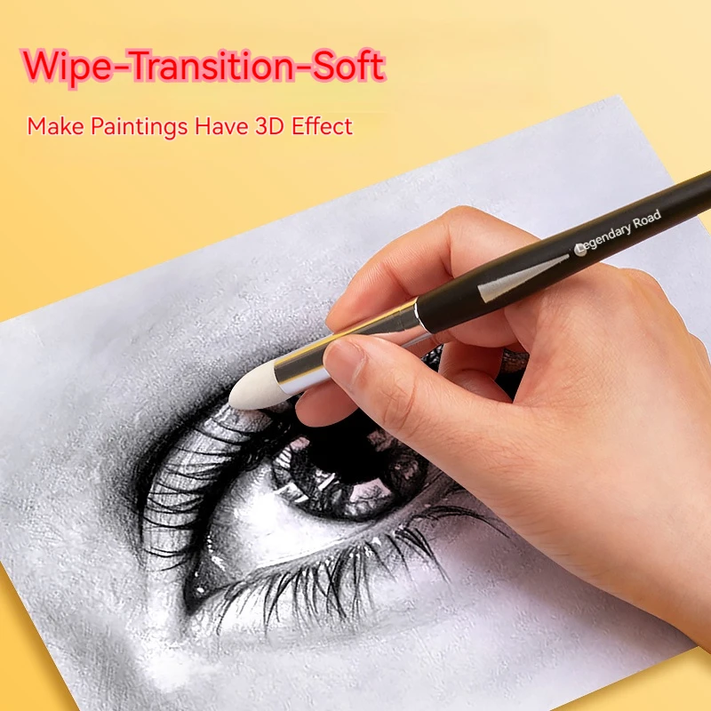 Imagem -05 - Lápis Forma Erasers para Desenho Pintura Esboço Alta Precisão Professional Highlighter Eraser Material de Escritório Escolar Kawaii