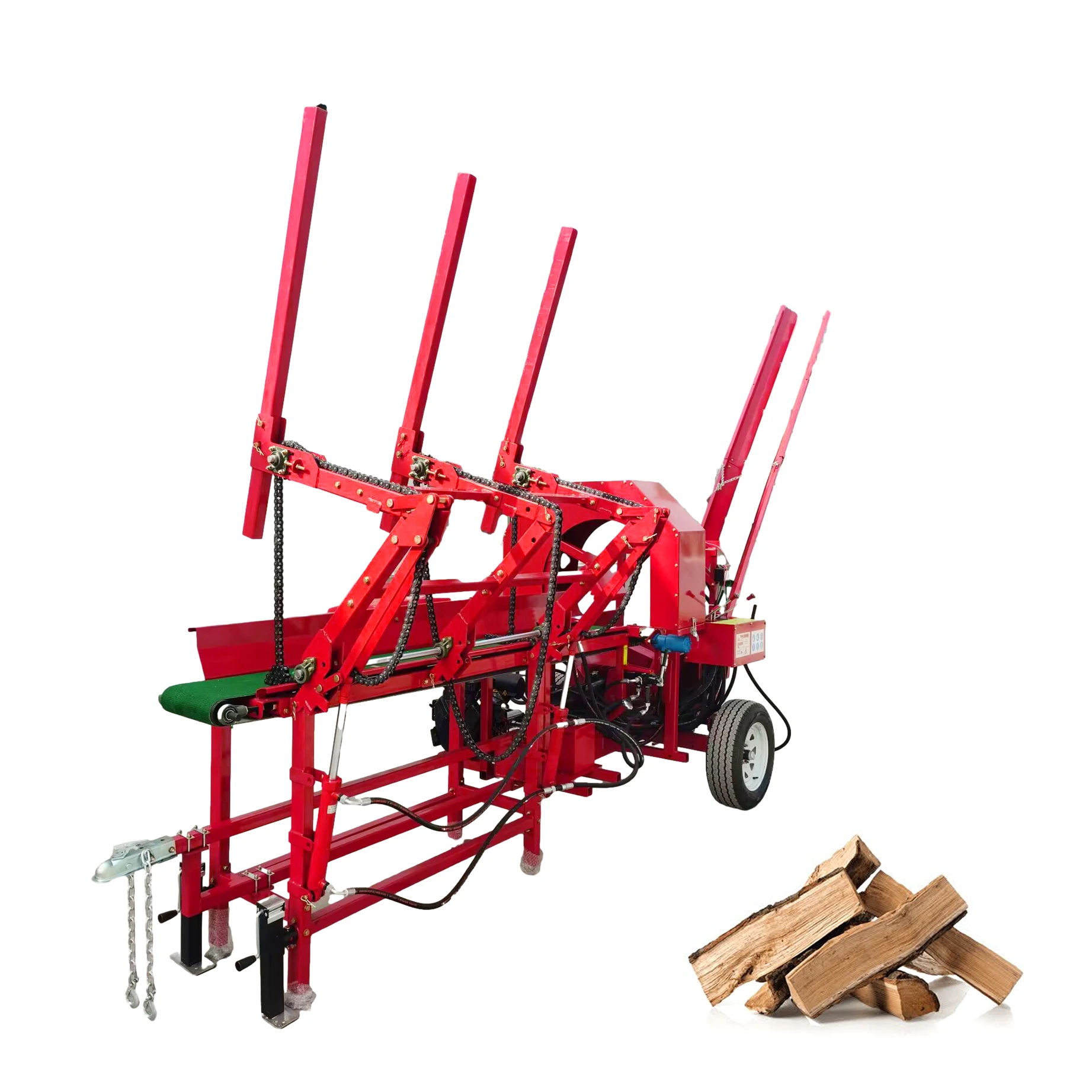 Log Splitter Firewood Processor 500mm Log Wood with Log Deck Global Sales Wood Splitter