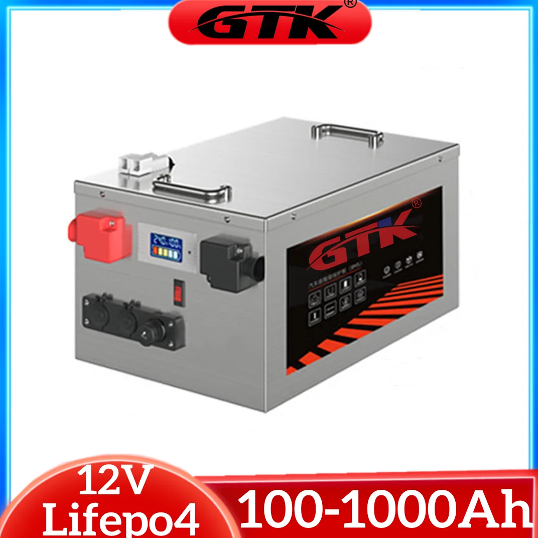 GTK Lifepo4 Battery 12V 200Ah 100Ah 300Ah 400Ah 500Ah 600Ah 800Ah 1000Ah for Off-Grid Household Electricity Office UPS RV Boat