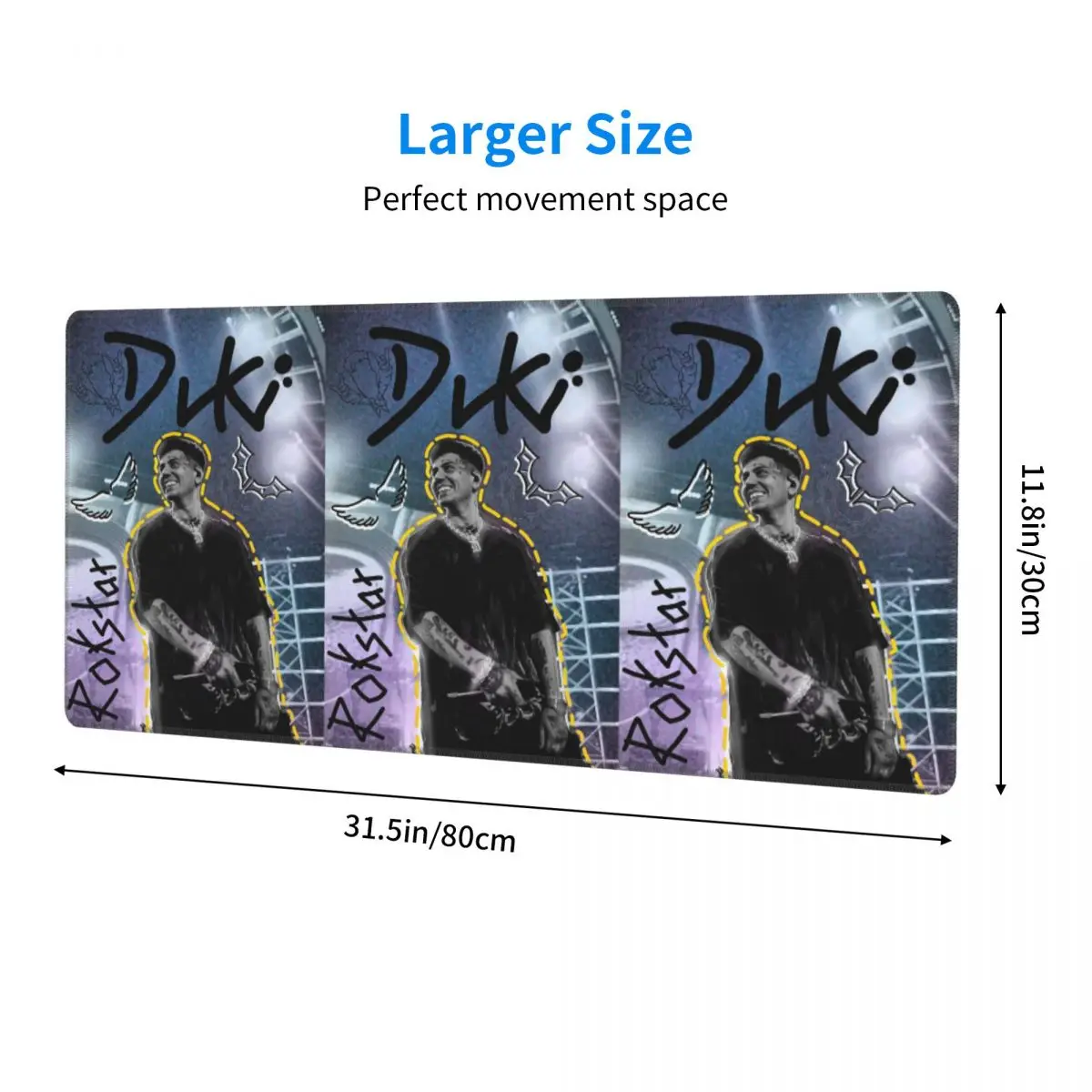 Large Mouse Pad Duki Singer Rapper Accessories Gamer PC Laptop Mats Keyboard Carpet Computer Gaming Office Accessories Desk Mat