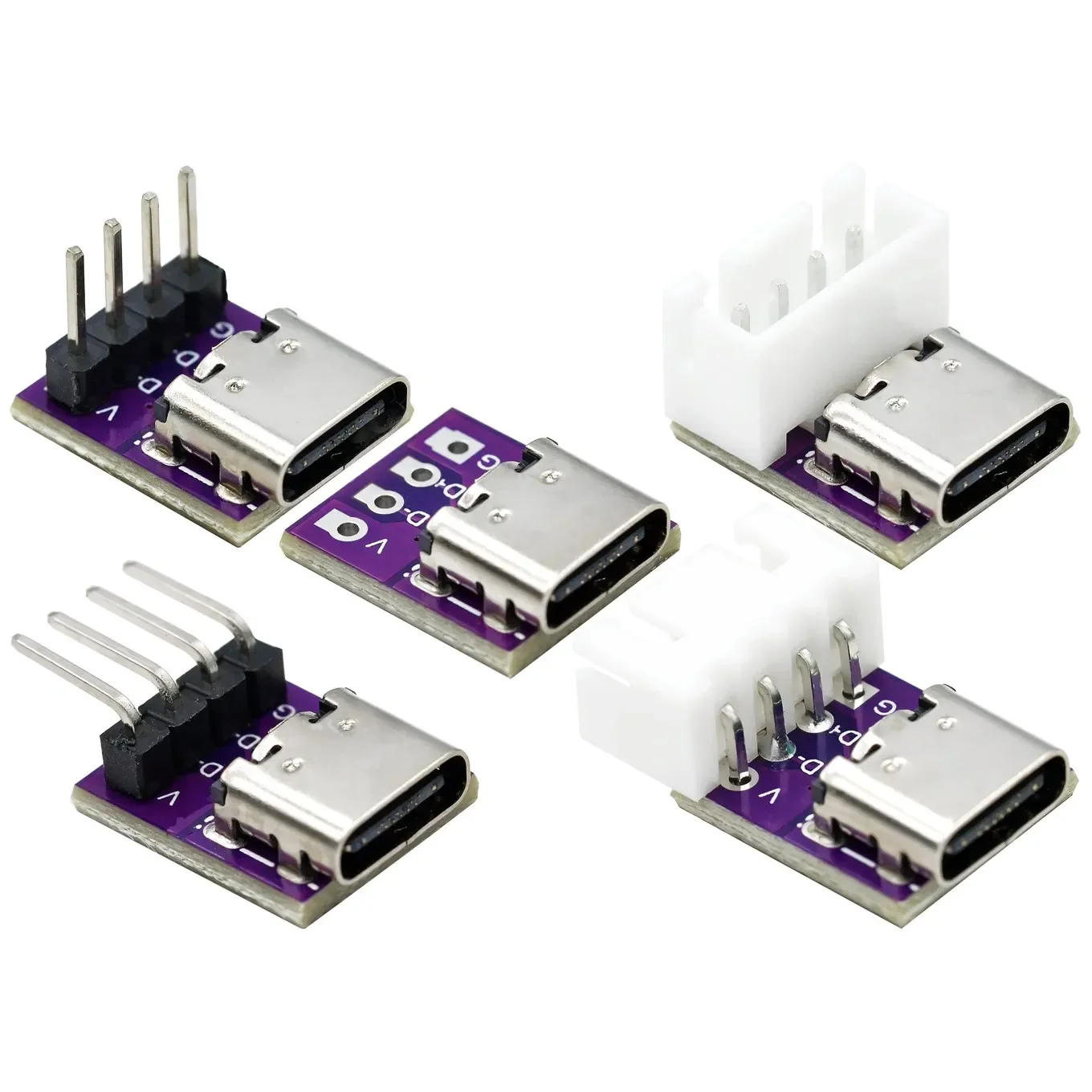 

USB3.1 16P to 2.54 high current power conversion board is inserted on both sides of the TYPE-C motherbase test board