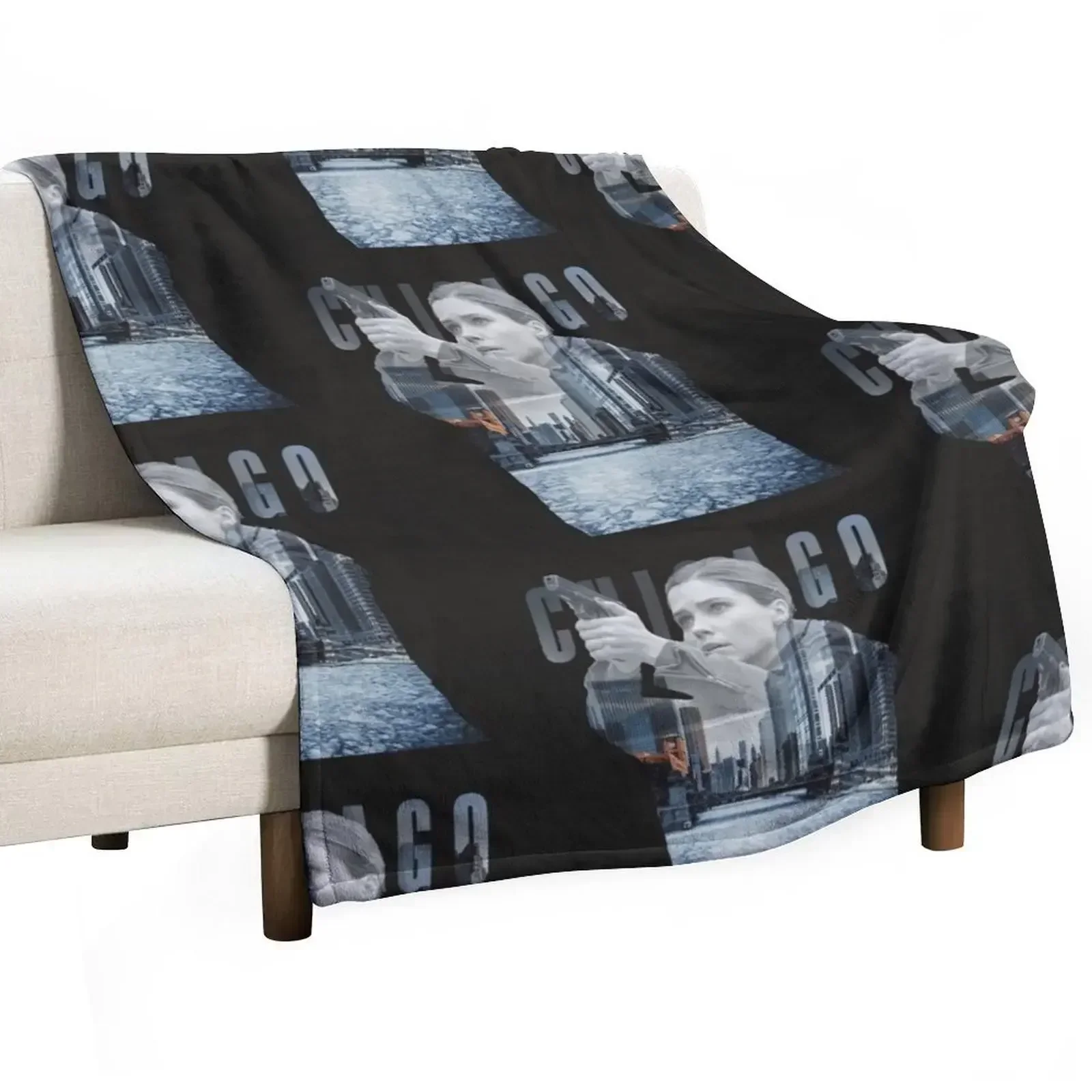 Erin Lindsay from Chicago P.D and Chicago Fire Throw Blanket funny gift Flannel Baby manga Blankets