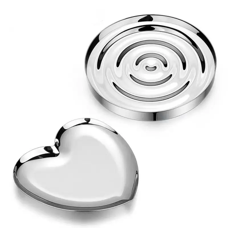 Nordic light luxury home style love tray tray simple home dessert afternoon tea metal Nordic style dessert