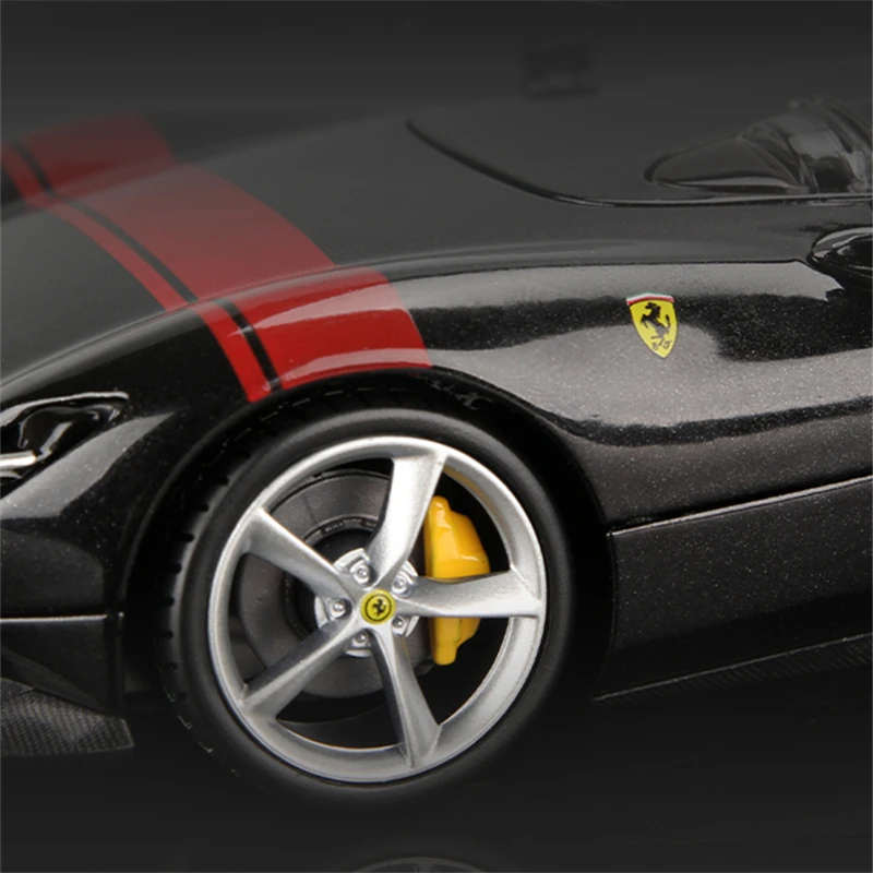 نموذج سيارة رياضية من سبيكة Bburago-Ferrari Monza SP1 ، معدن دييكاست ، مفهوم سيارات سباق ، ألعاب محاكاة ، هدية أطفال ، #4