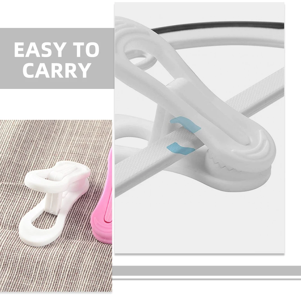 

20 Pcs Plastic Clothes Pegs Windproof Non Slip Hanger Trouser Clips for Drying Quilt Fixator Balcony Laundry Clothespins
