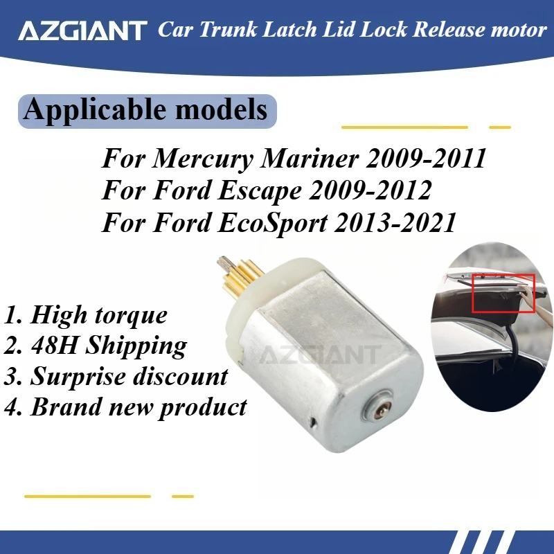 

For Mercury Mariner Ford Escape EcoSport Car Trunk Lock Actuator Latch Release Door Inner Motor Repair 9 Teeth Core Engine