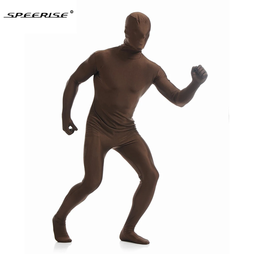 بدلة Zentai للرجال والنساء من SPEERISE ذات غطاء كامل للقدمين بدلة Catsuit للرجال أزياء الهالوين التأثيرية #4