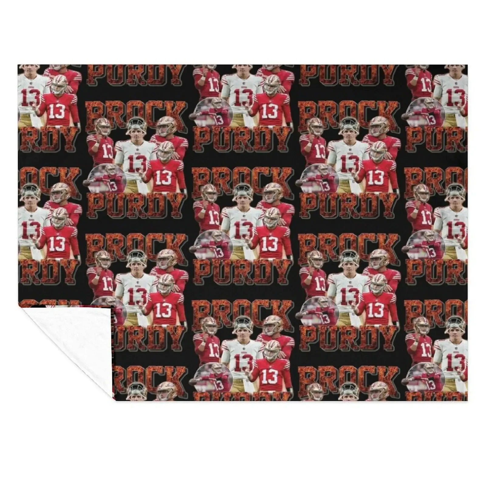 

Brock Purdy 13 Throw Blanket Kid'S Giant Sofa for winter Fashion Sofas Blankets