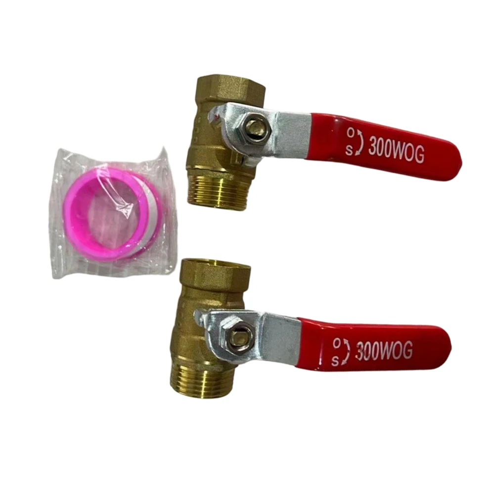 Brass Full Port Ball Valve with Red Handle for Reliable Service in Residential Commercial and Light Industrial Settings