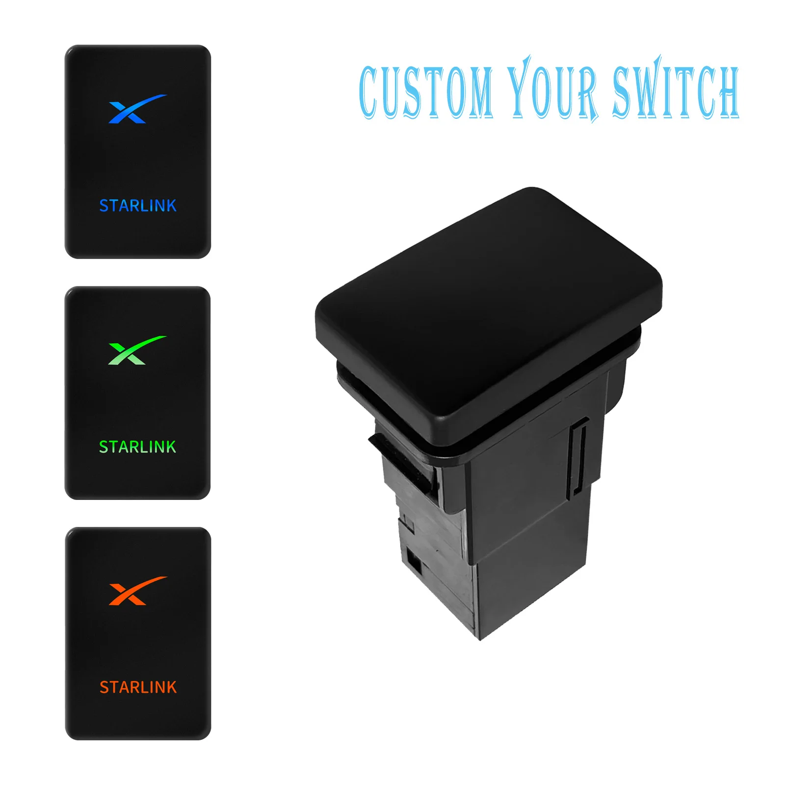 Custom OEM Car Push Switches 12V Latching, Momentary ON OFF Button for Toyota Land Cuirser 100 200 300, Prado, RAV4, 4Runner