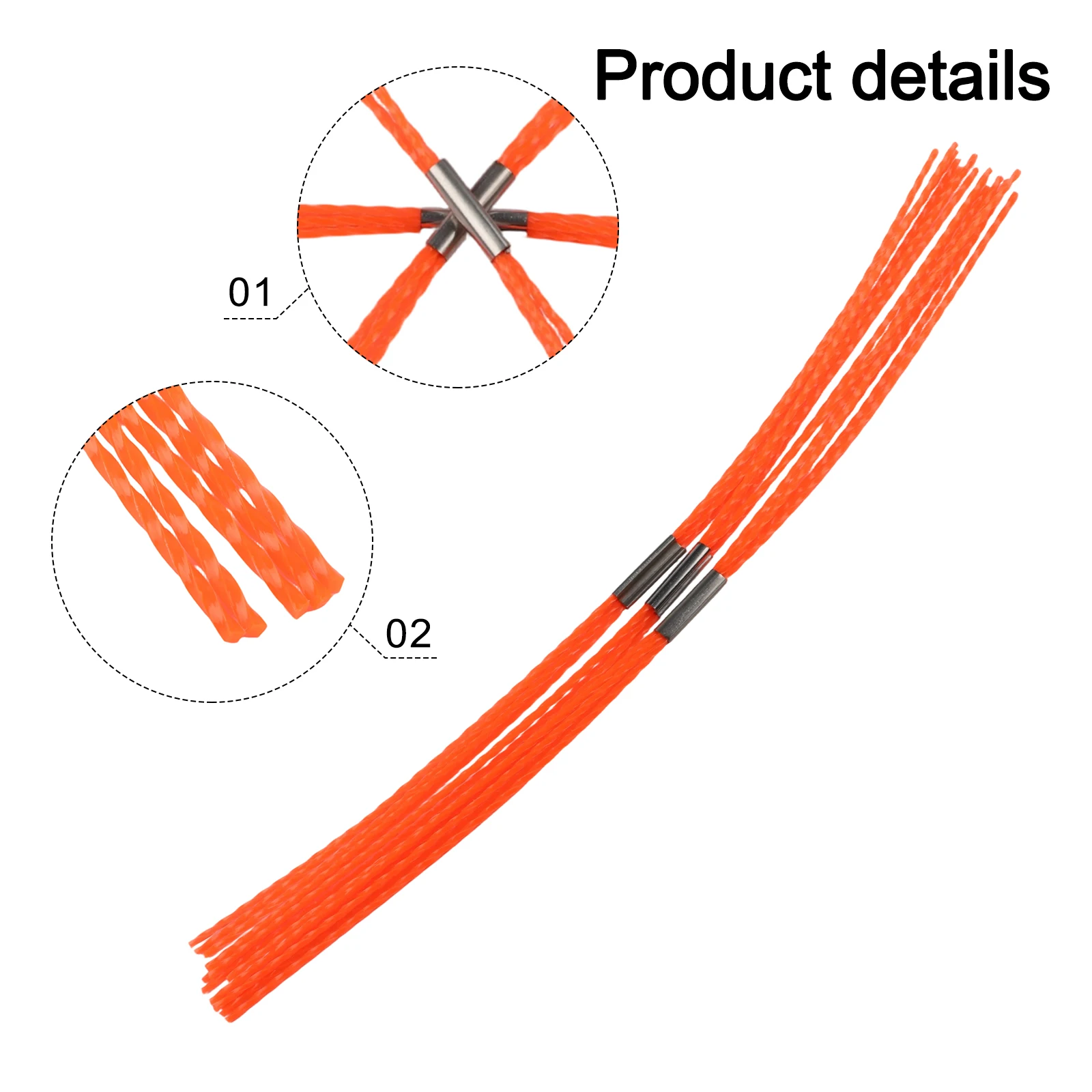 Flexible Chimney Sweep Brush with Power Cleaning and Nylon Bristles for Maintenance of 4 to 12 Diameter Chimney Pipes DIY Set