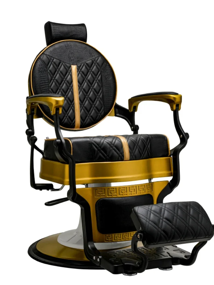 Oil Head Chair, Black Mamba Barber Chair, Hair salon dedicated hairdressing chair