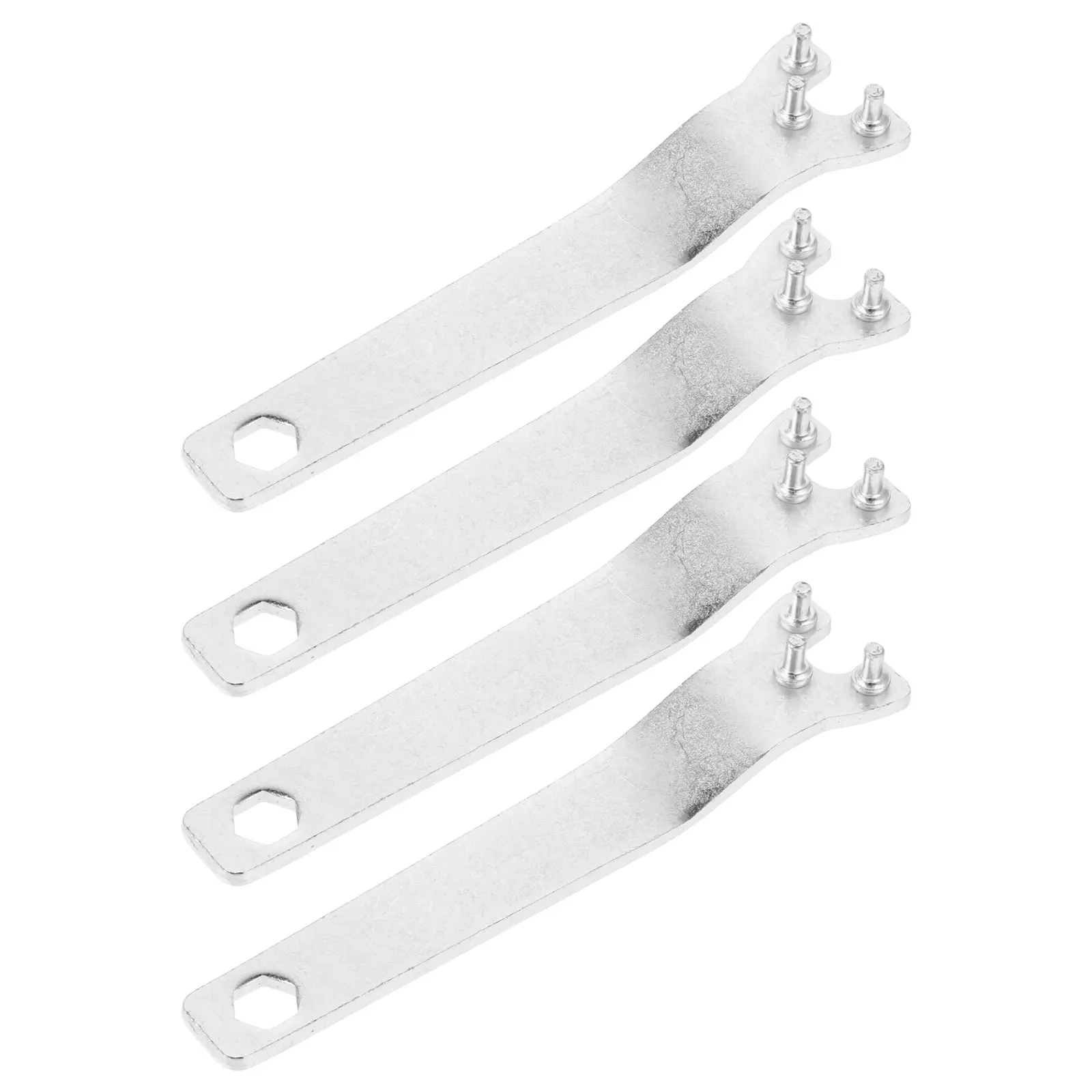 4Pcs Angle Grinder Wrench Heavy Duty Universal Grinding Disc Adjustment Tool Thickened Steel Three Jaw Design for Polishing