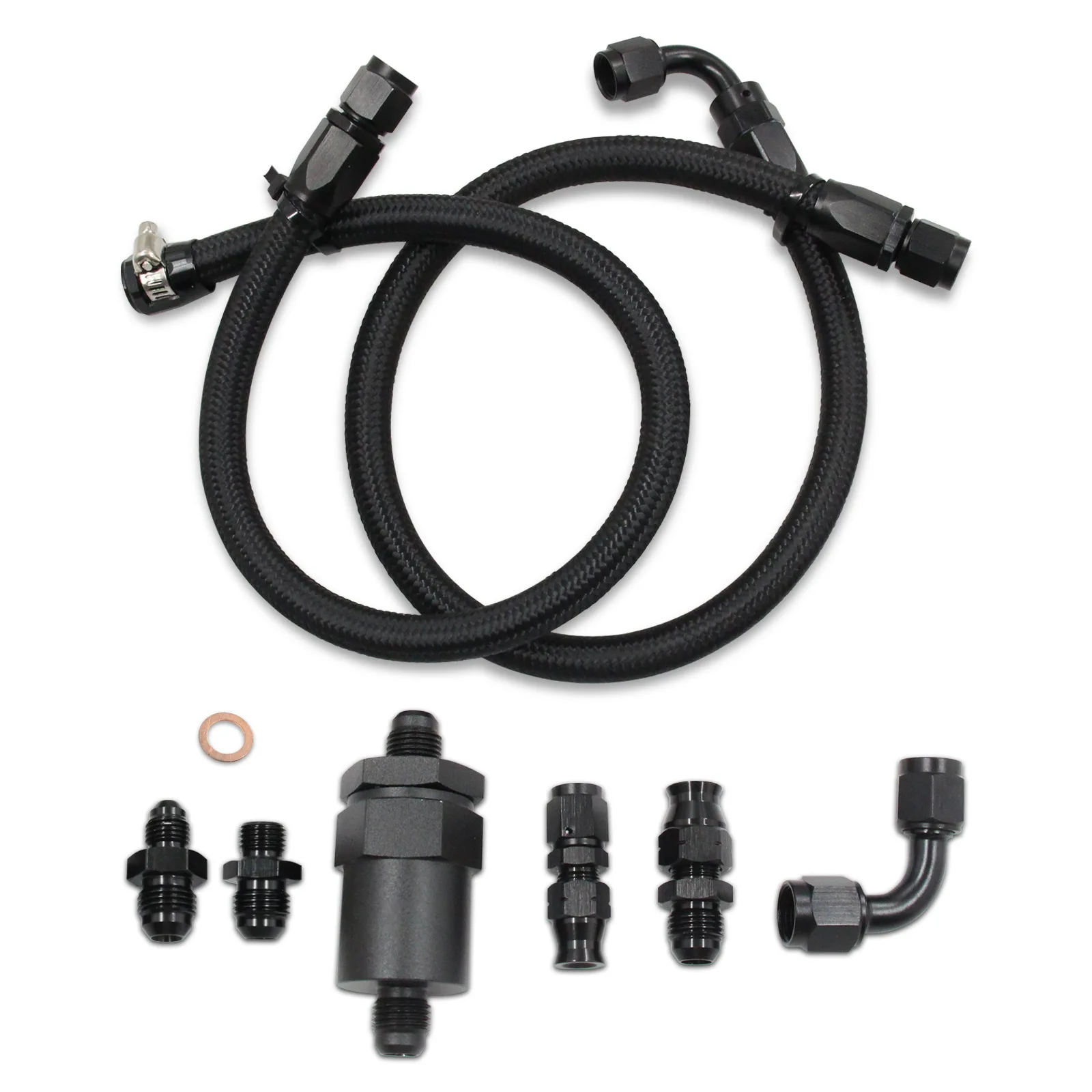 Tucked Fuel Line Feed Return Line K Series For Honda Civic Integra EK EG K20 K24