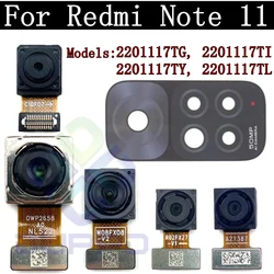 Original Tested Back Big Rear Main Camera Module For Xiaomi Redmi Note 11 Small Facing Front Camera Flex Cable Note11 50MP