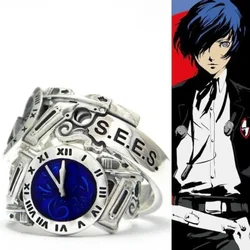 Person Ring Yuuki Makoto Rings for Women Metal Accesorios Party Fashion Trend Cosplay Anime Jewelry Lovers Party Gifts Blue