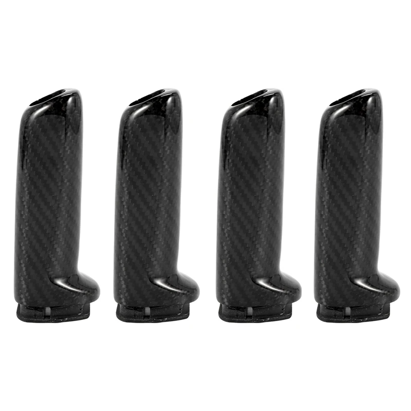 4X For Bmw E46 E90 E92 E60 E39 F30 F34 F10 F20 Accessories Universal Carbon Fiber Car Handbrake Grips Cover Trim