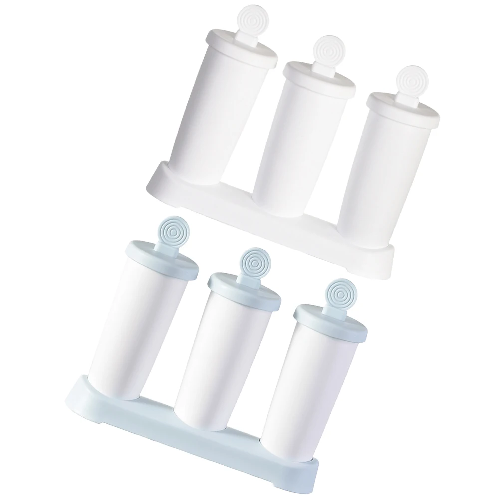 

2Pcs Ice Cream Mold SnowMold Premium Plastic 3Grids DIY Crafts Chocolate Cake Pudding Jelly Candy Kitchen Tool